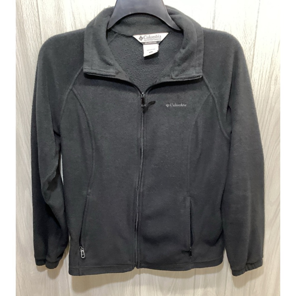 COLUMBIA Women's (Size L) Long Sleeve Full Zip Collared Jacket Pockets Polyester